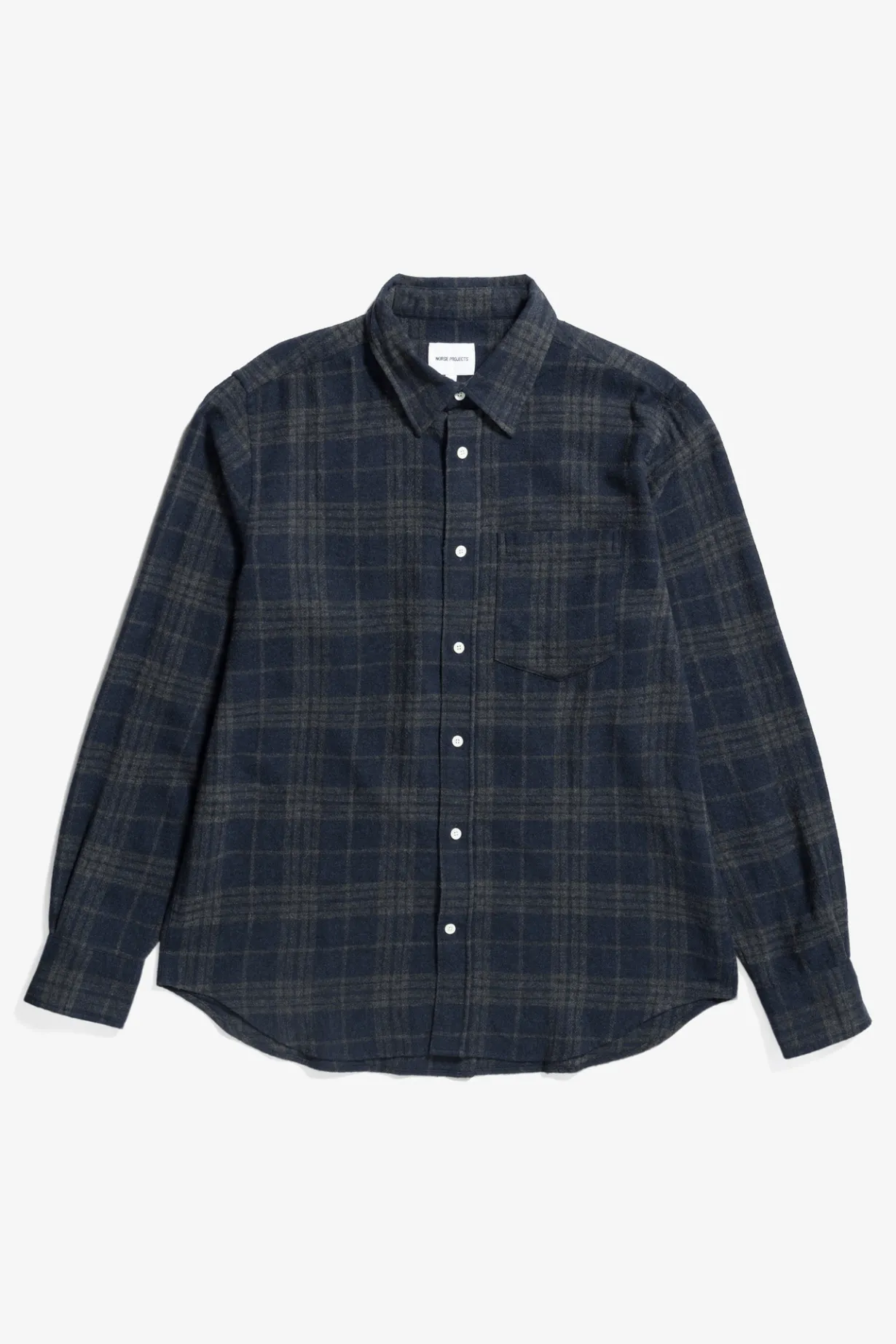 Algot Relaxed Wool Check Shirt>Norse Projects Sale