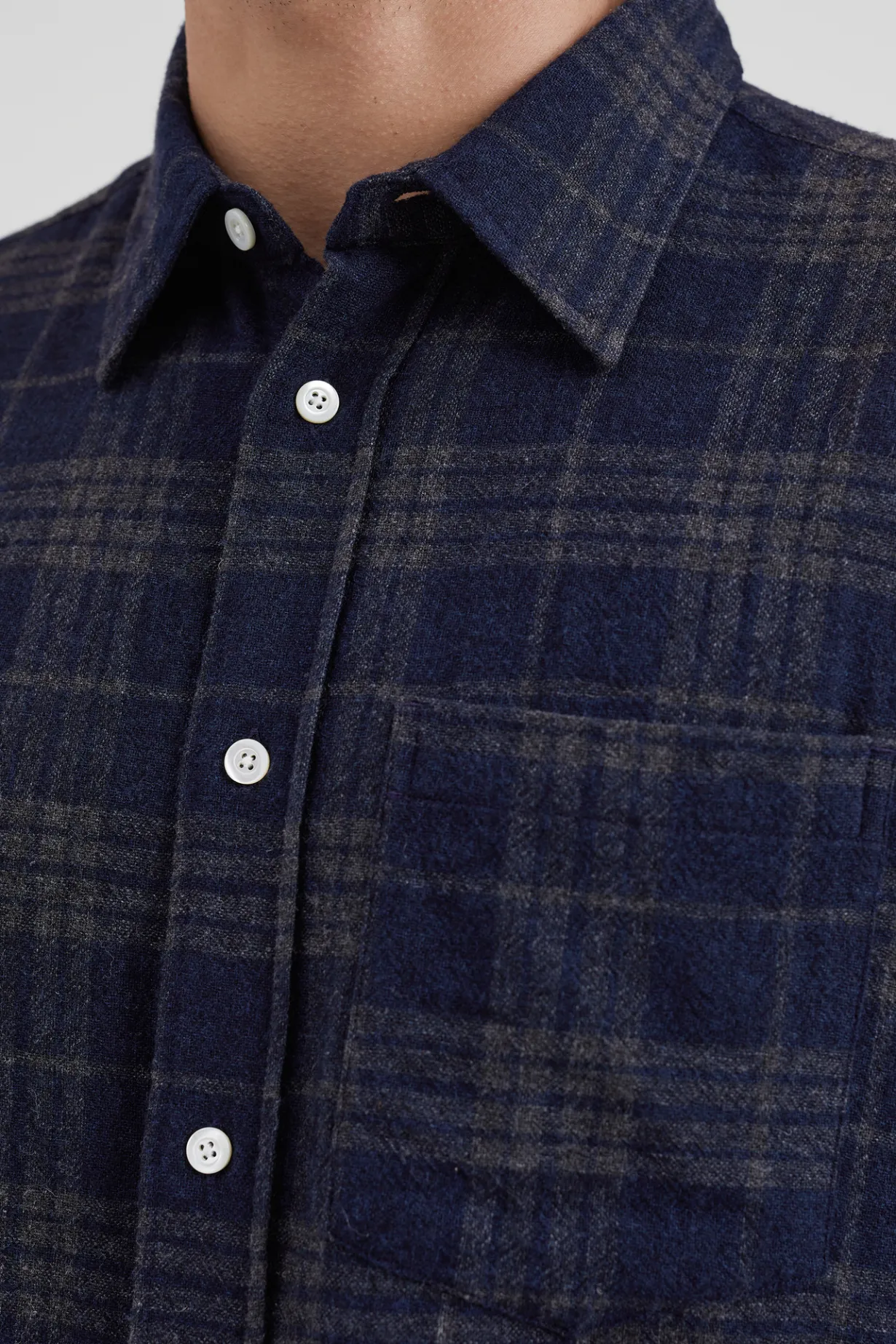 Algot Relaxed Wool Check Shirt>Norse Projects Sale