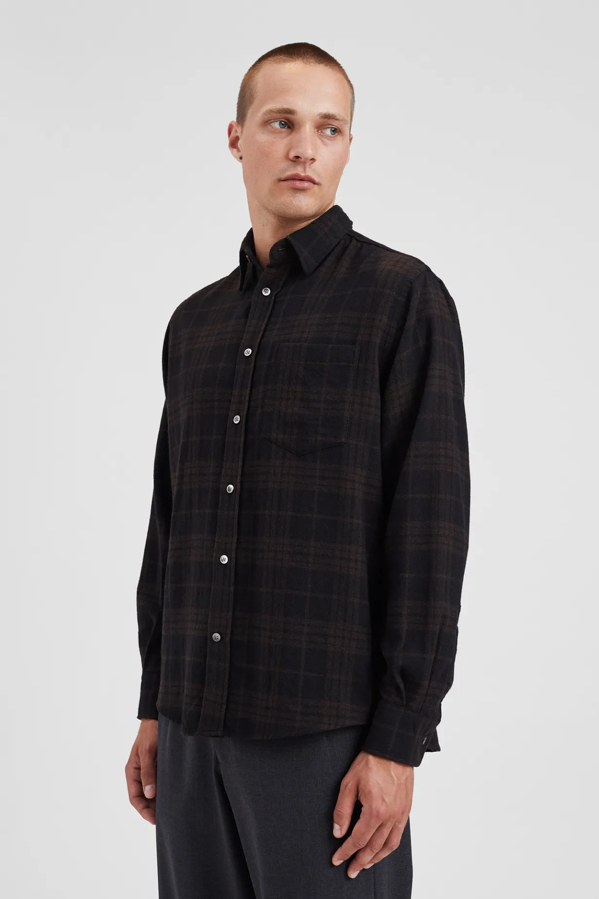 Algot Relaxed Wool Check Shirt>Norse Projects Outlet