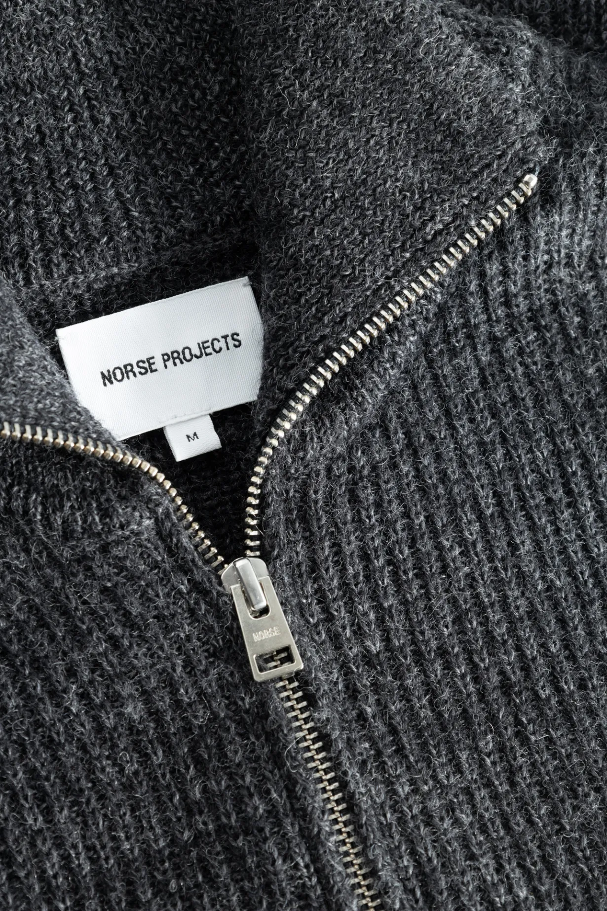 Hagen Wool Cotton Rib Full Zip Jacket>Norse Projects Best