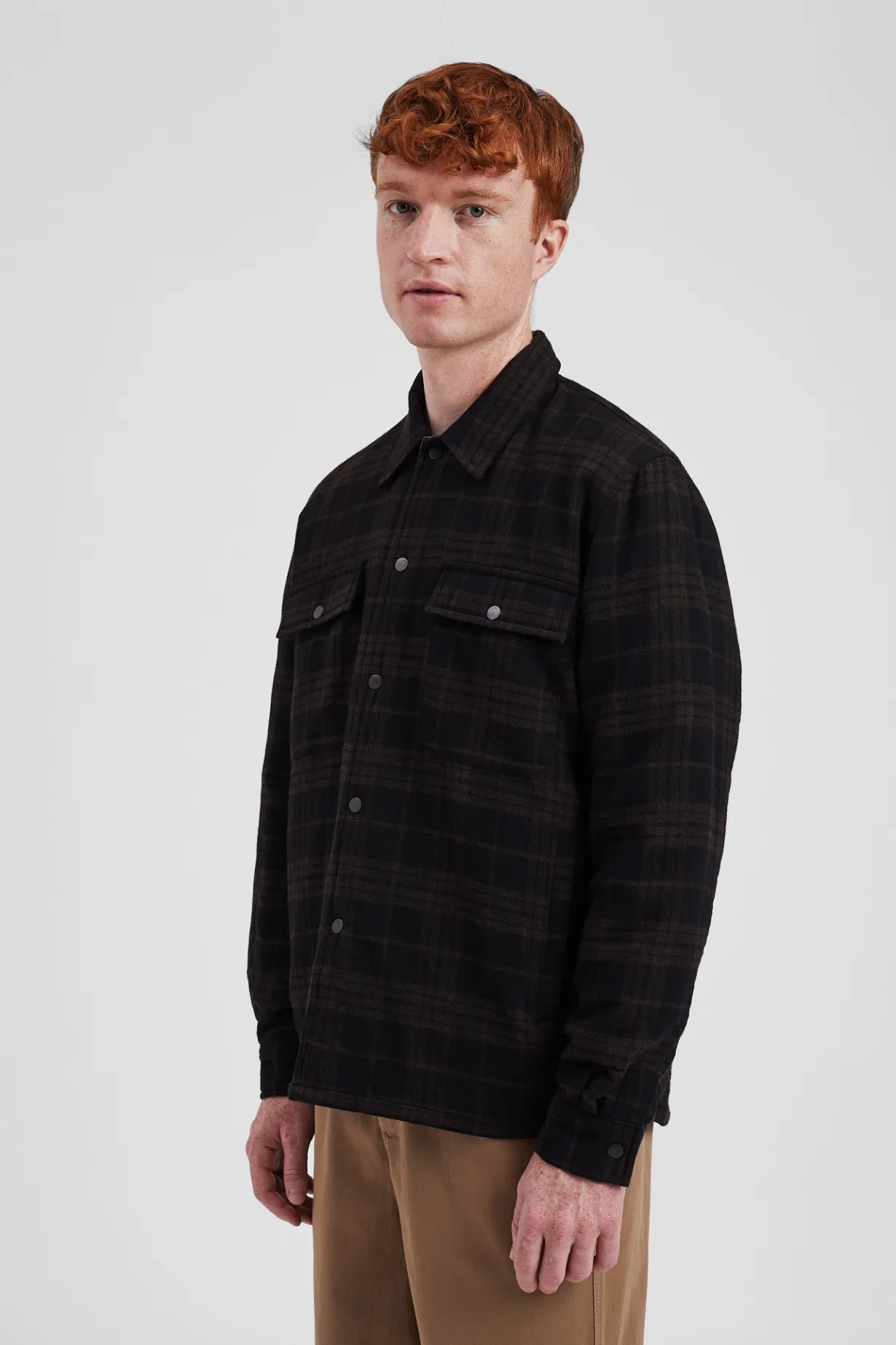 Hjalmer Insulated Wool Check Overshirt>Norse Projects New