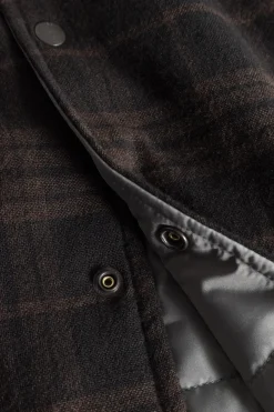 Hjalmer Insulated Wool Check Overshirt><noscript><img width=