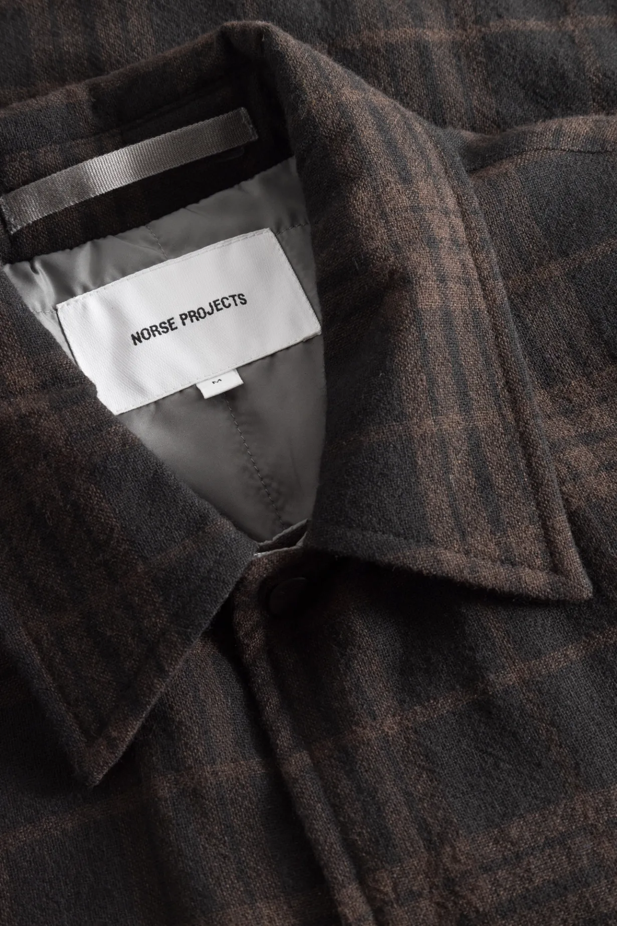 Hjalmer Insulated Wool Check Overshirt>Norse Projects New