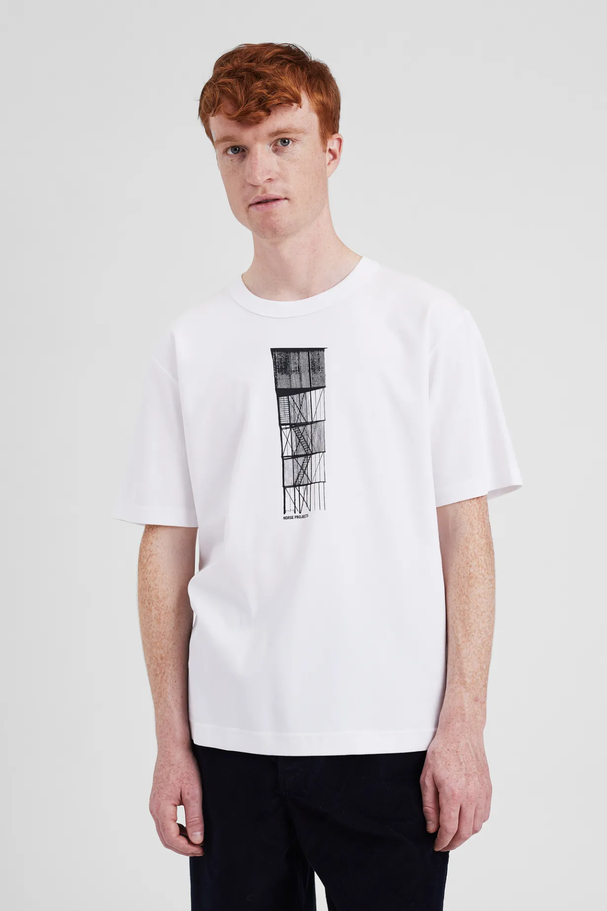 Holger Organic Interlock Tower Print T-Shirt>Norse Projects Best