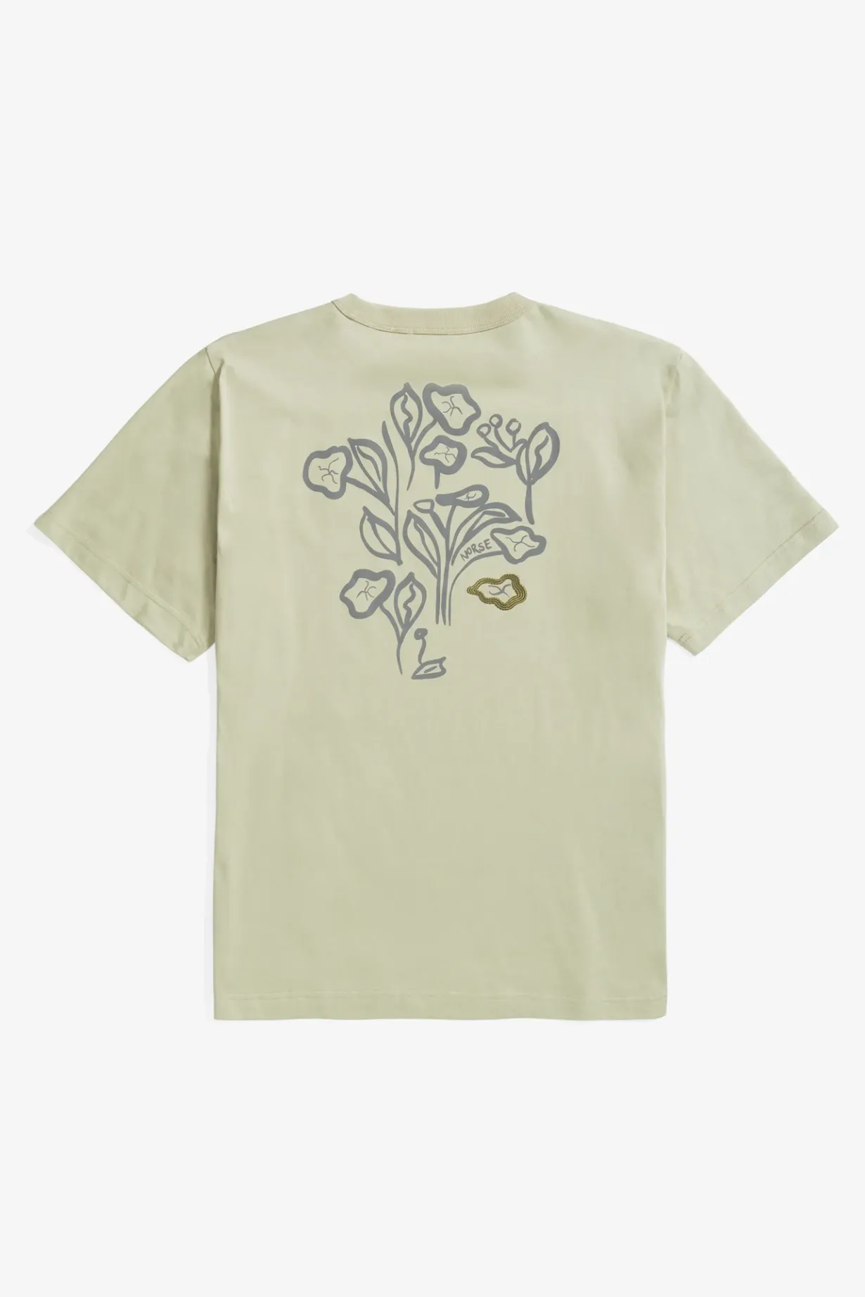 Holger Organic Poppy T-Shirt>Norse Projects Online