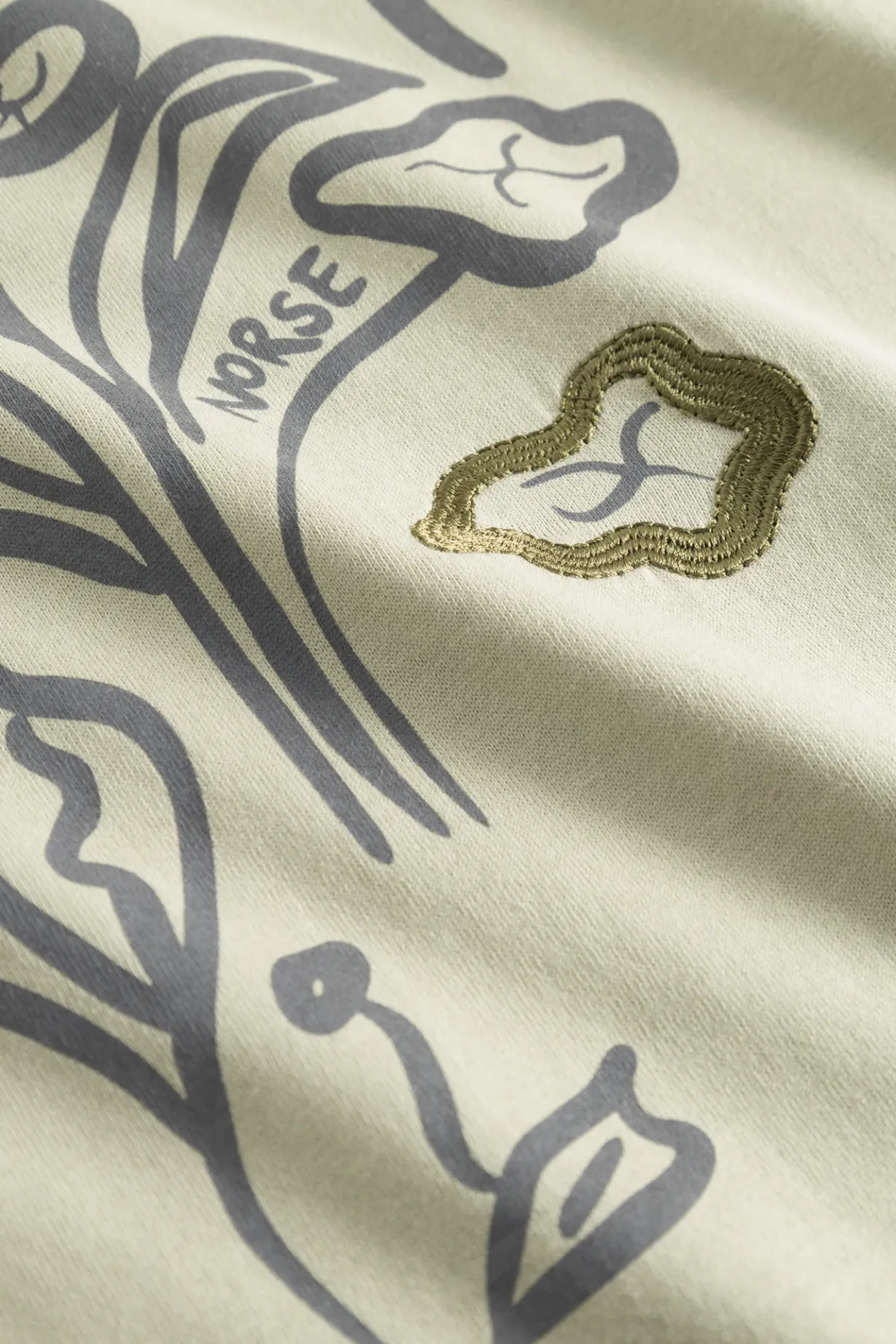 Holger Organic Poppy T-Shirt>Norse Projects Online