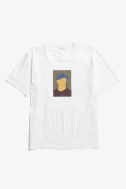 Johannes Organic Cap Print T-shirt>Norse Projects Outlet