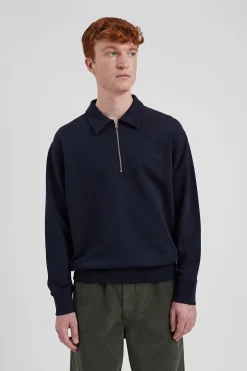 Ketel Relaxed Organic NORSE Logo Half Zip><noscript><img width=