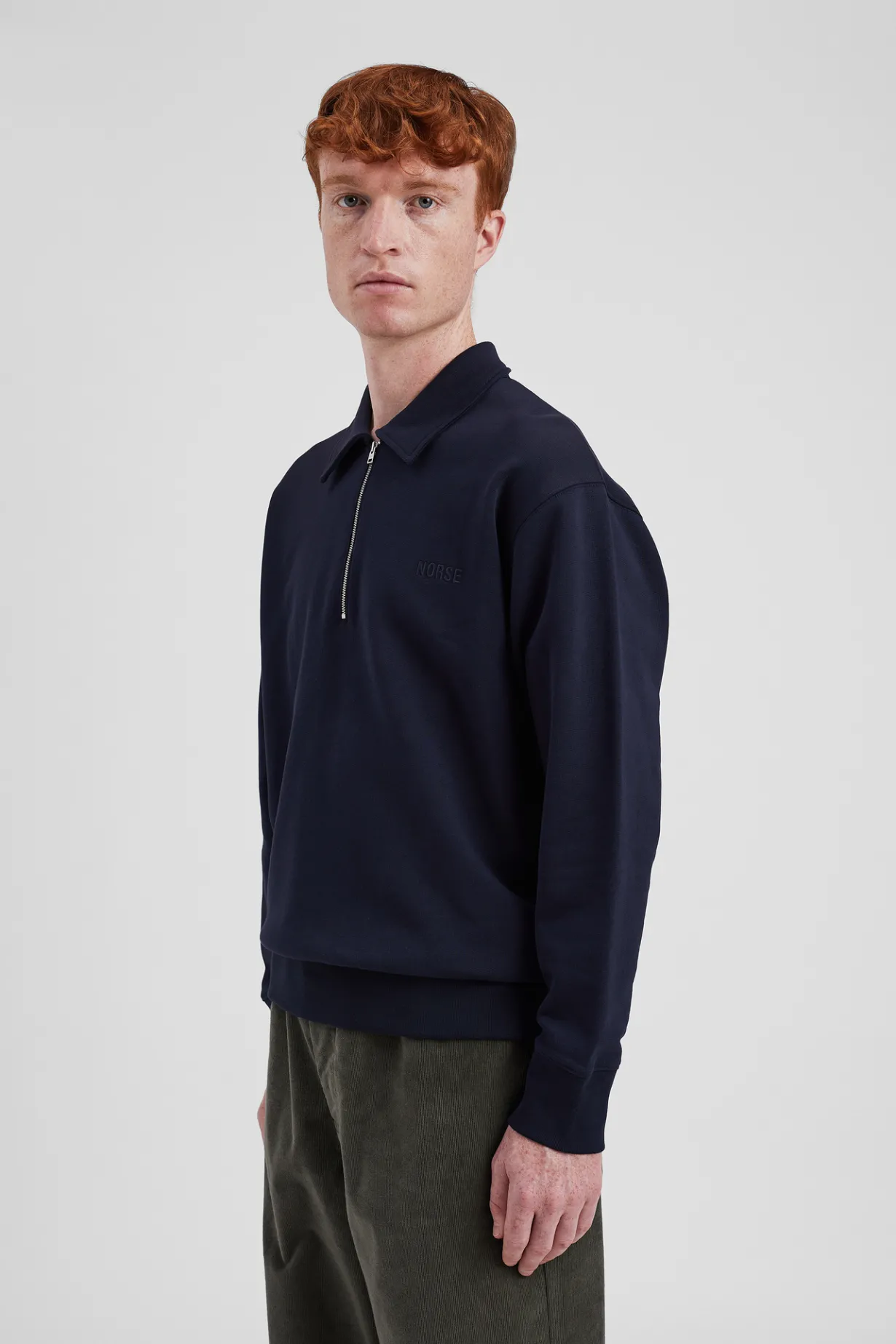 Ketel Relaxed Organic NORSE Logo Half Zip>Norse Projects