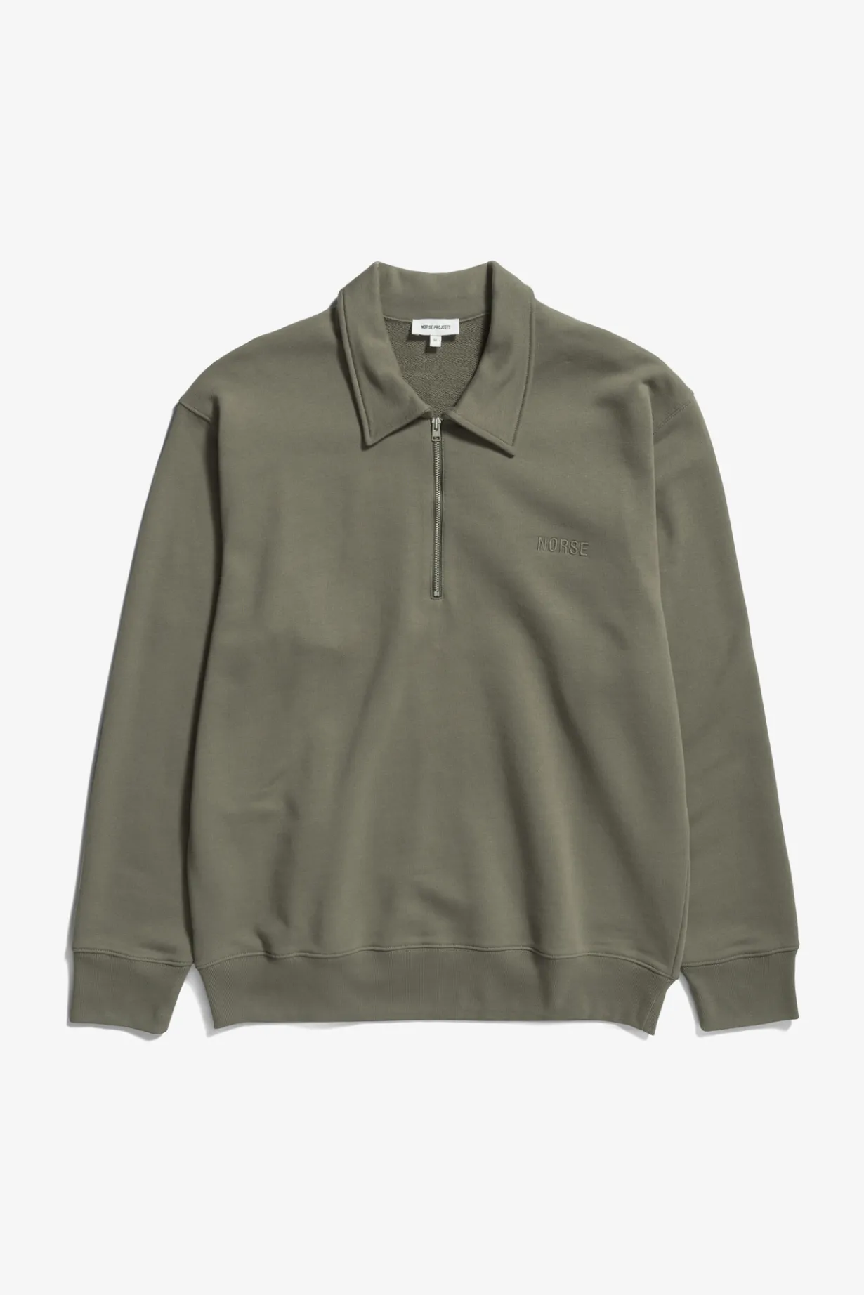 Ketel Relaxed Organic NORSE Logo Half Zip>Norse Projects Sale