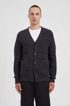 Loki Wool Cotton Rib Cardigan><noscript><img width=