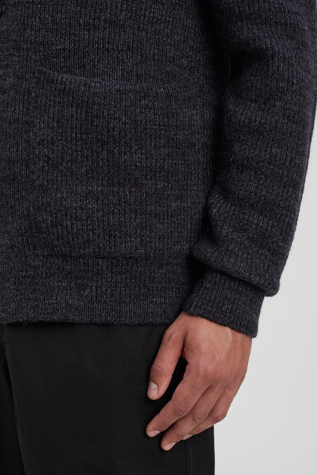 Loki Wool Cotton Rib Cardigan>Norse Projects