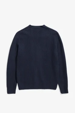 Loki Wool Cotton Rib Cardigan>Norse Projects