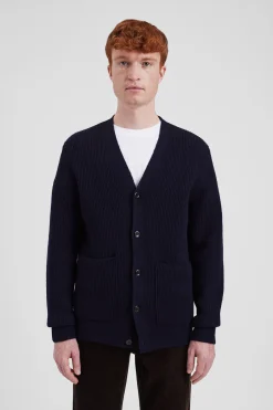 Loki Wool Cotton Rib Cardigan><noscript><img width=