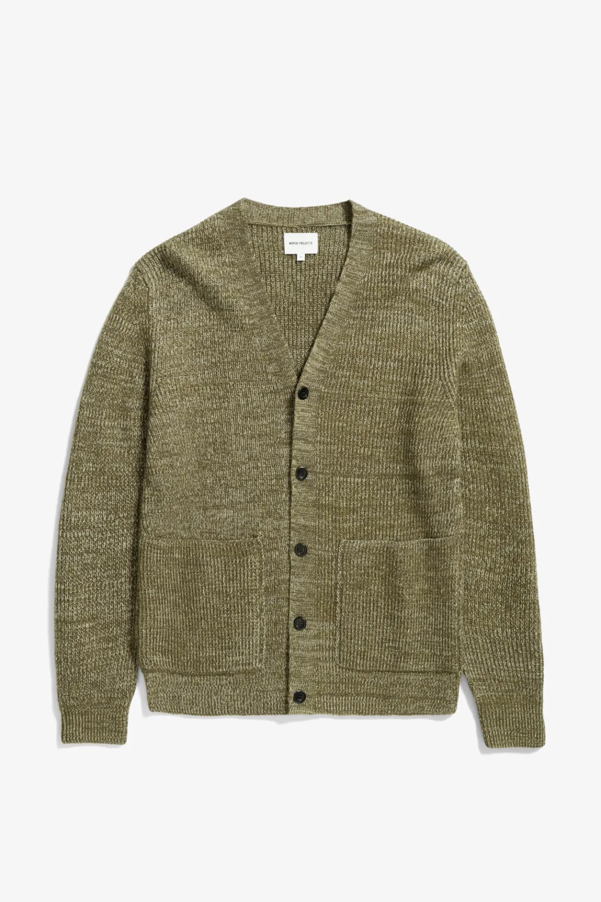 Loki Wool Cotton Rib Cardigan>Norse Projects Online