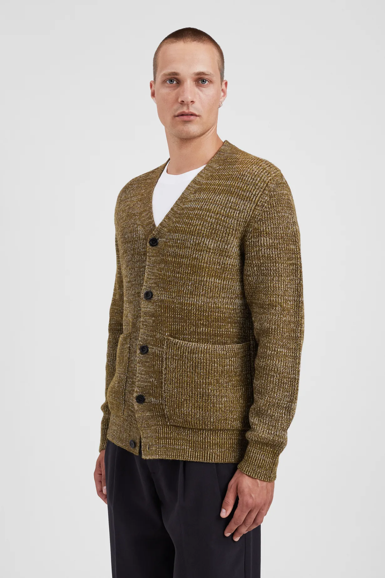 Loki Wool Cotton Rib Cardigan>Norse Projects Online