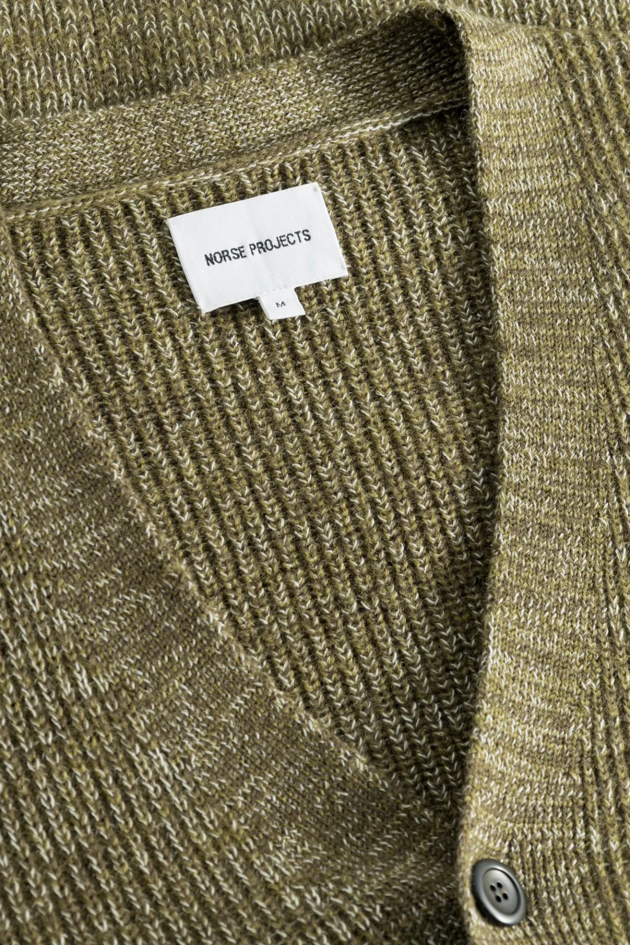 Loki Wool Cotton Rib Cardigan>Norse Projects Online