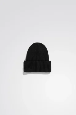 Merino Lambswool Rib N Logo Beanie>Norse Projects Hot