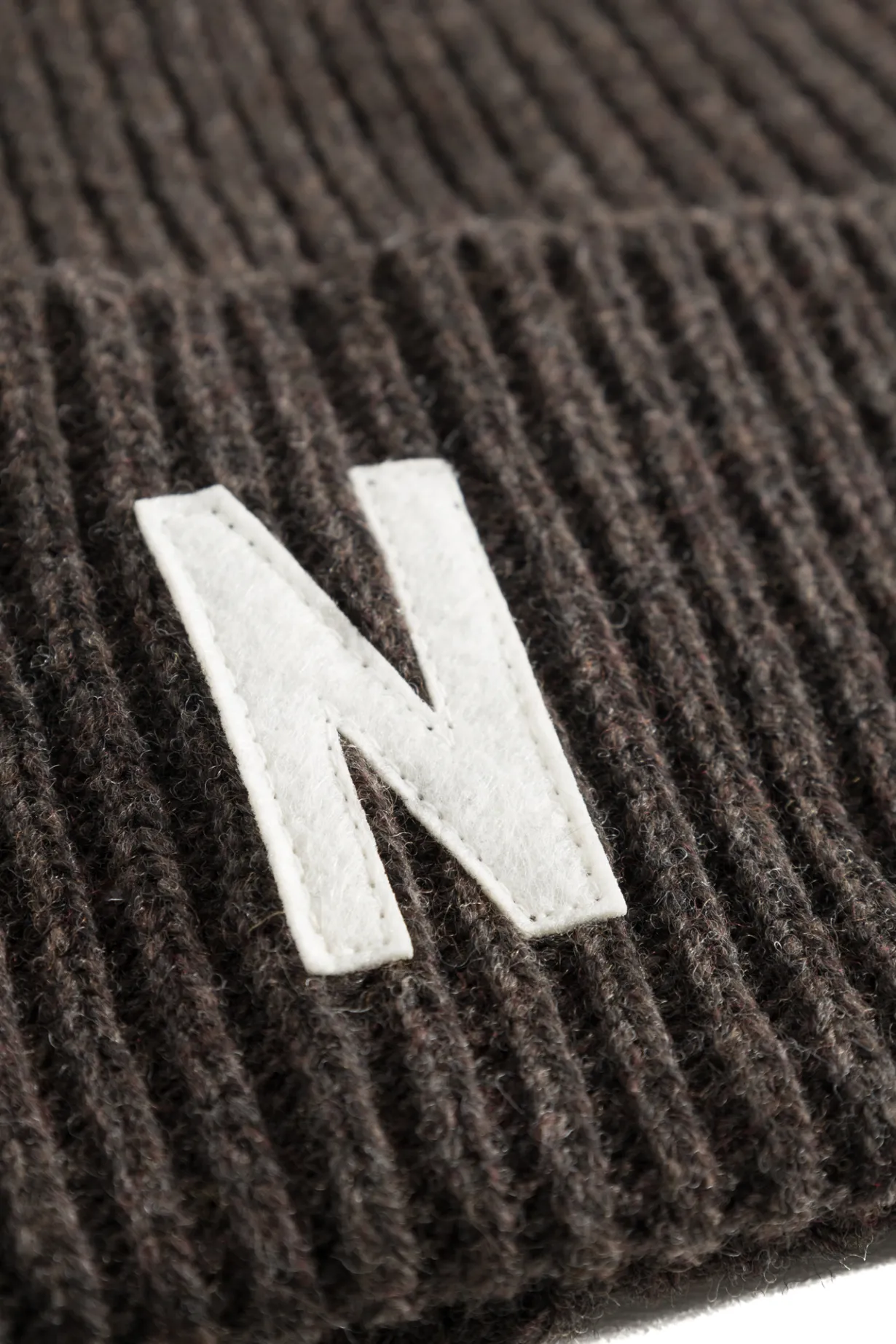 Merino Lambswool Rib N Logo Beanie>Norse Projects Best