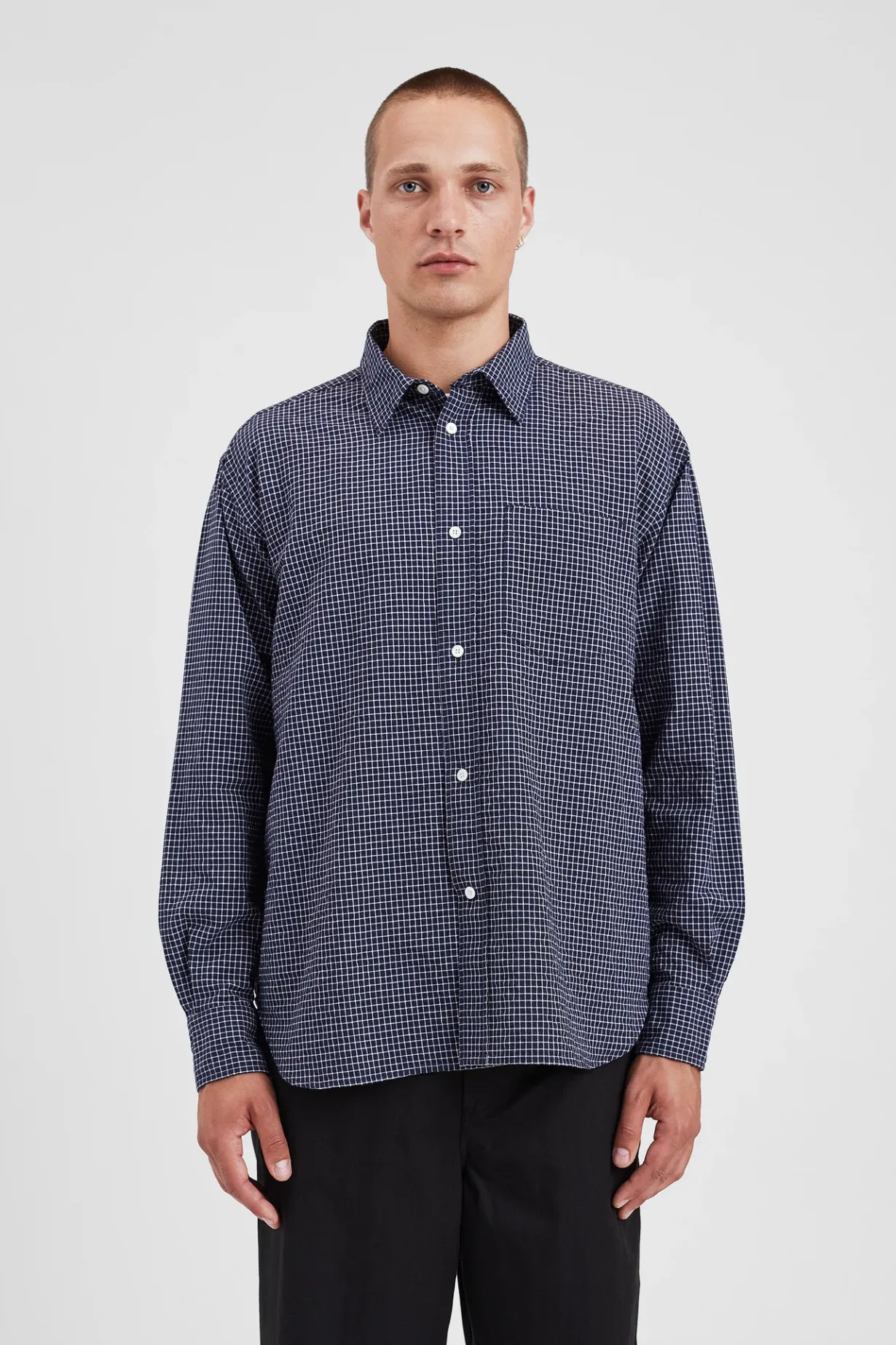 Mo Check Oversized Shirt>Norse Projects Sale