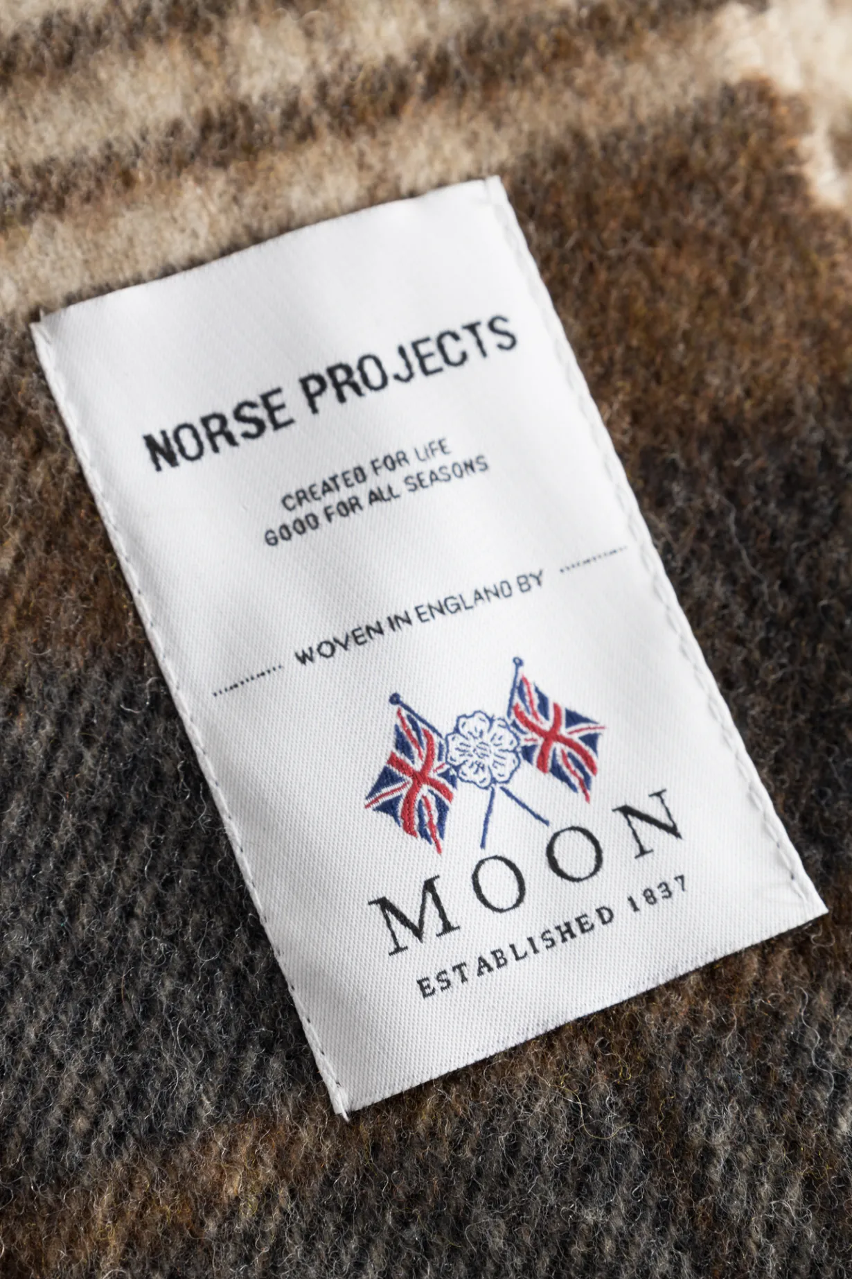 Moon Checked Merino Lambswool Scarf>Norse Projects Hot