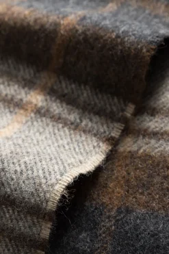 Moon Checked Merino Lambswool Scarf><noscript><img width=