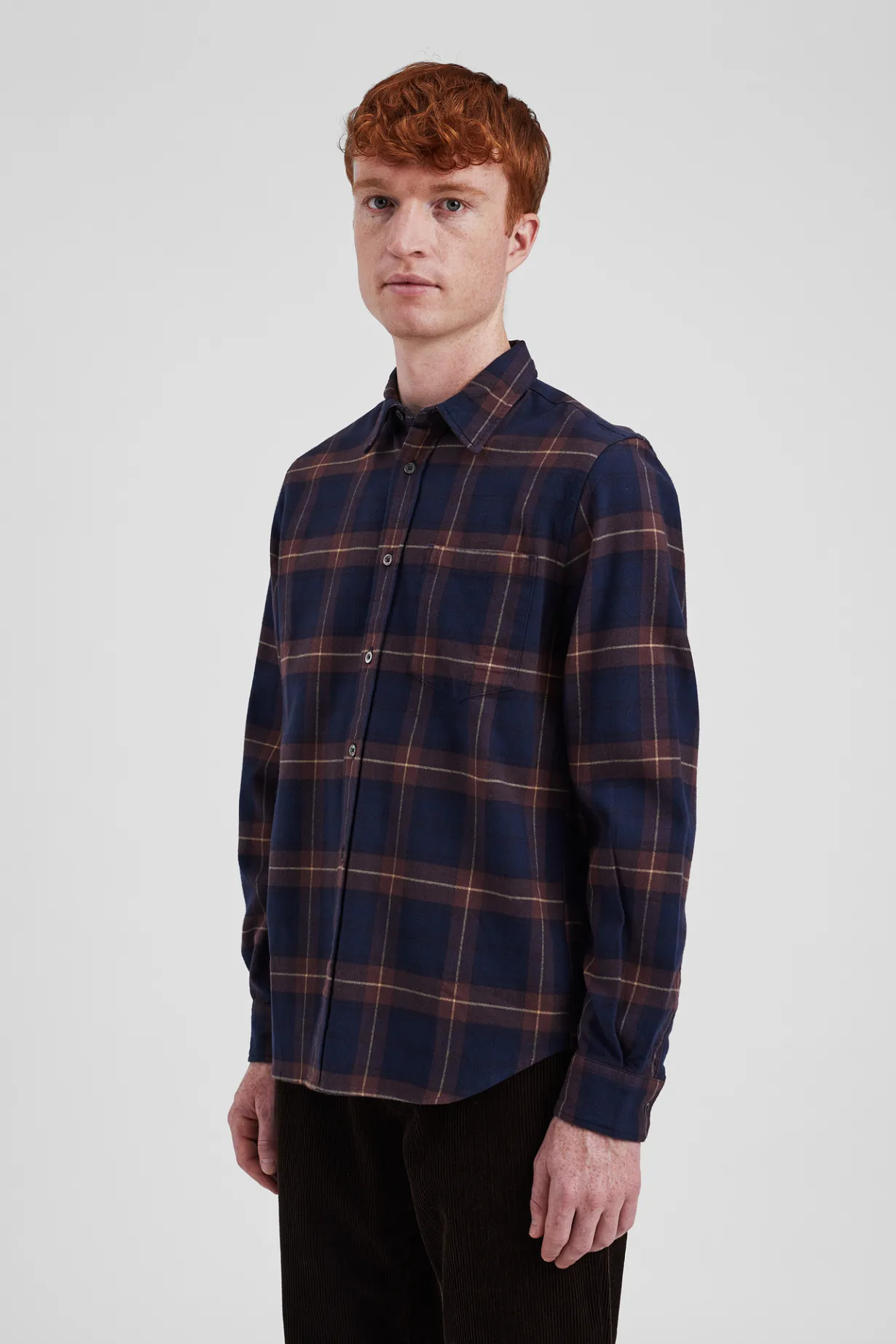 Osvald Flannel Check Shirt>Norse Projects Clearance