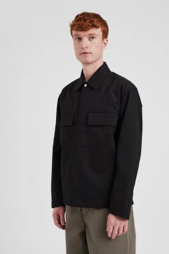 Pelle Fine Broken Twill Overshirt><noscript><img width=