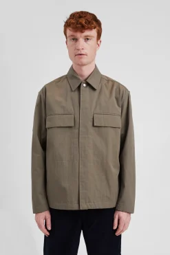 Pelle Fine Broken Twill Overshirt><noscript><img width=
