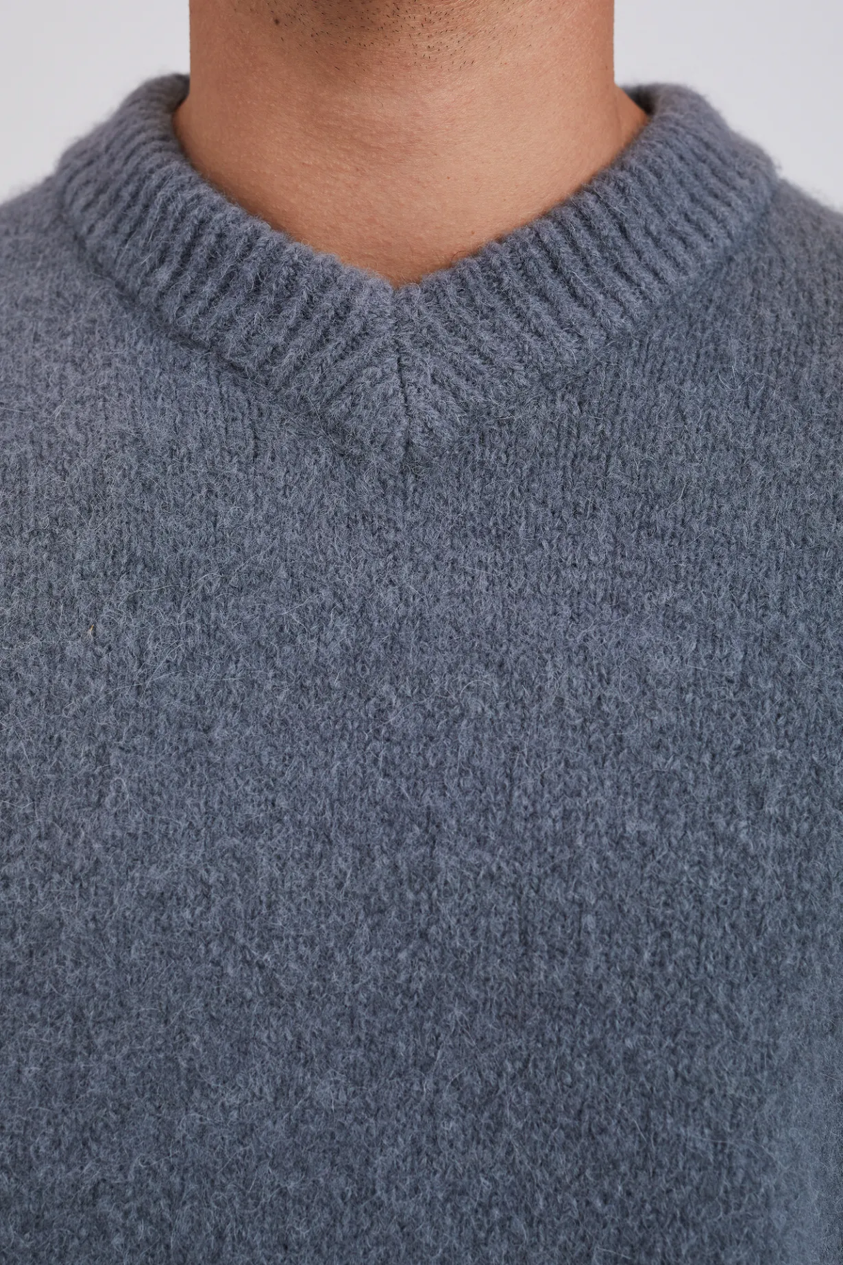 Rasmus Relaxed Brushed V-Neck Sweater>Norse Projects Clearance