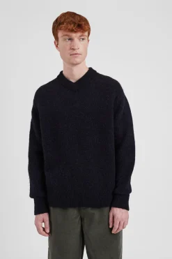 Rasmus Relaxed Brushed V-Neck Sweater><noscript><img width=