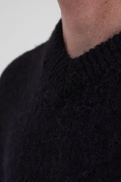 Rasmus Relaxed Brushed V-Neck Sweater><noscript><img width=