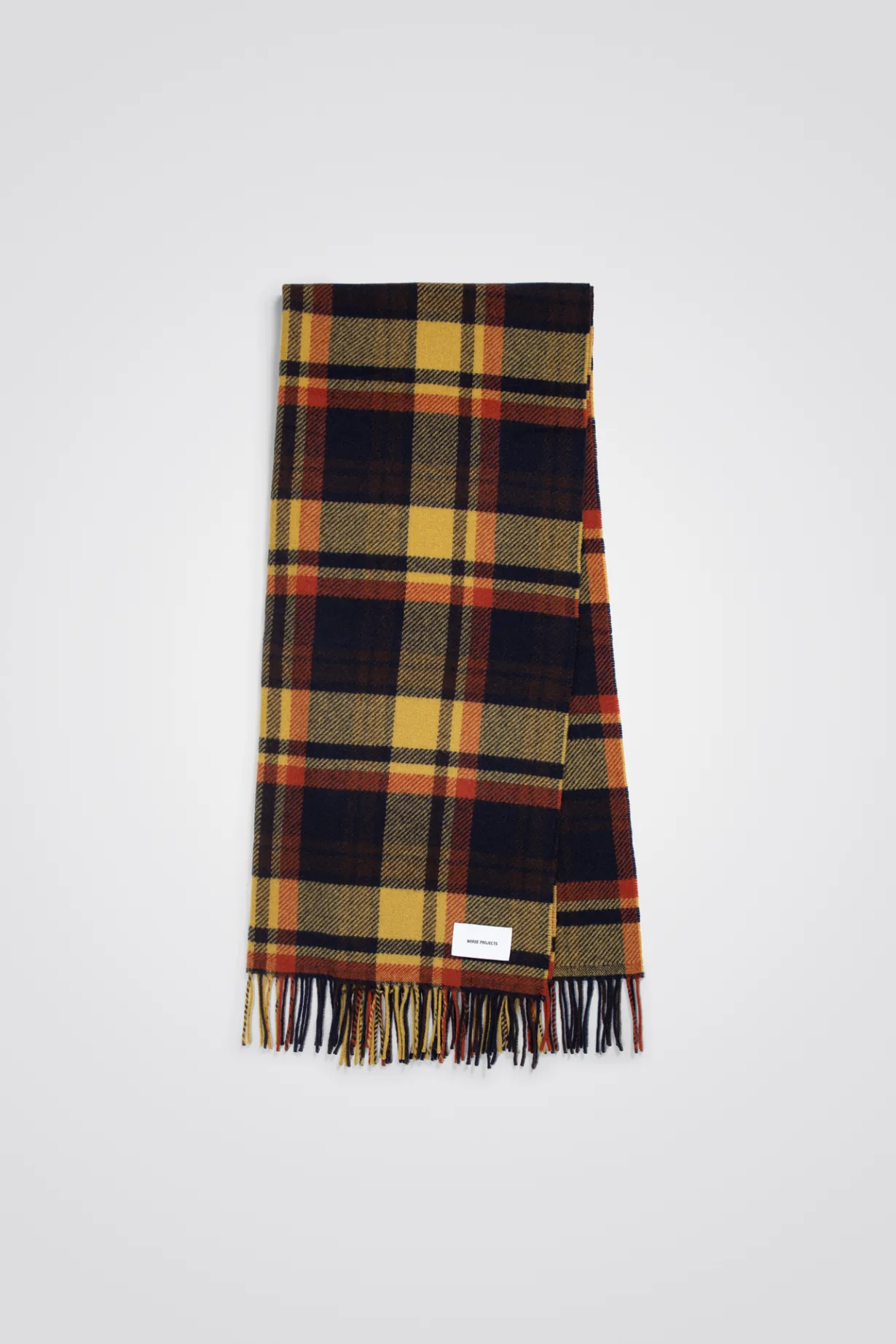 Virgin Wool Checked Scarf>Norse Projects Outlet