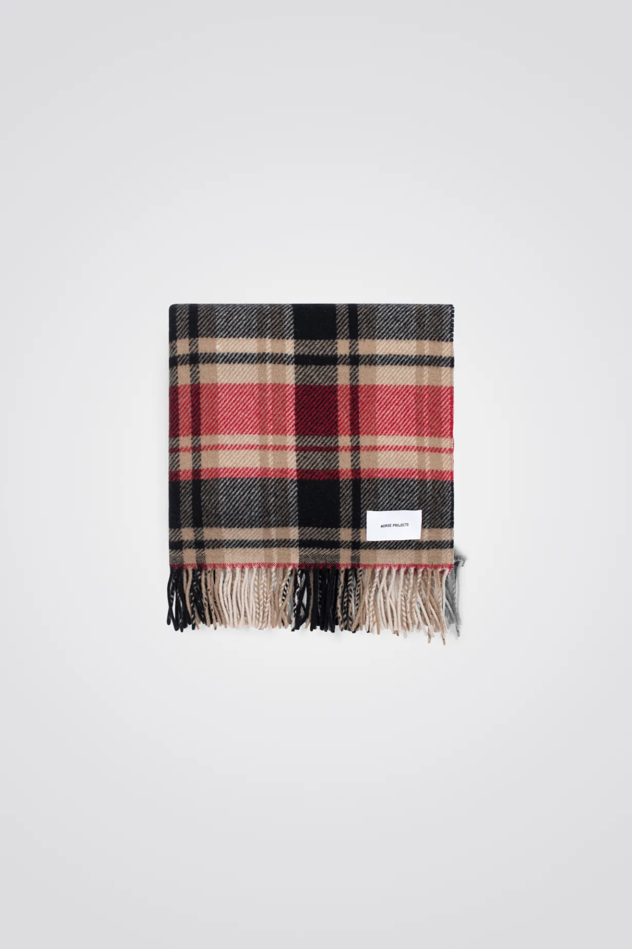 Virgin Wool Checked Scarf>Norse Projects Outlet
